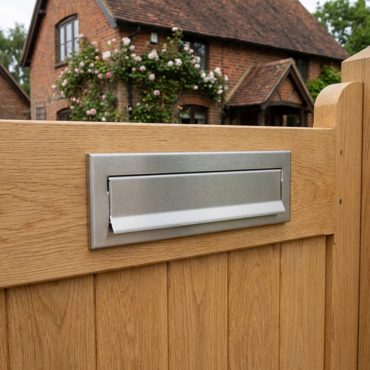 Stainless Steel Through Gate Rear Access Post Box LCD 050 Guardhouse