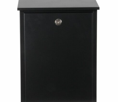 Wall Mounted Postbox Allux 200 Black Front