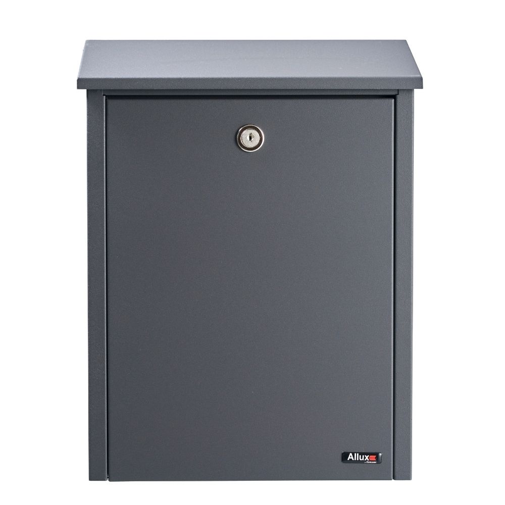 Wall Mounted Postbox Allux 200 Grey Front
