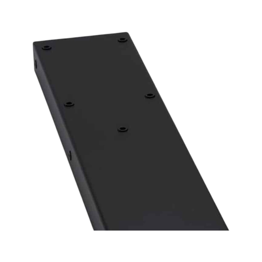 FR 2 Stand Galvanised Steel Powder Coated Stand Fixing Holes   Black