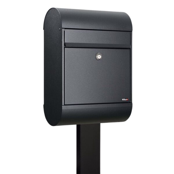 Free Standing Letterbox Outdoor Secure Allux 6000 FR 2 Black
