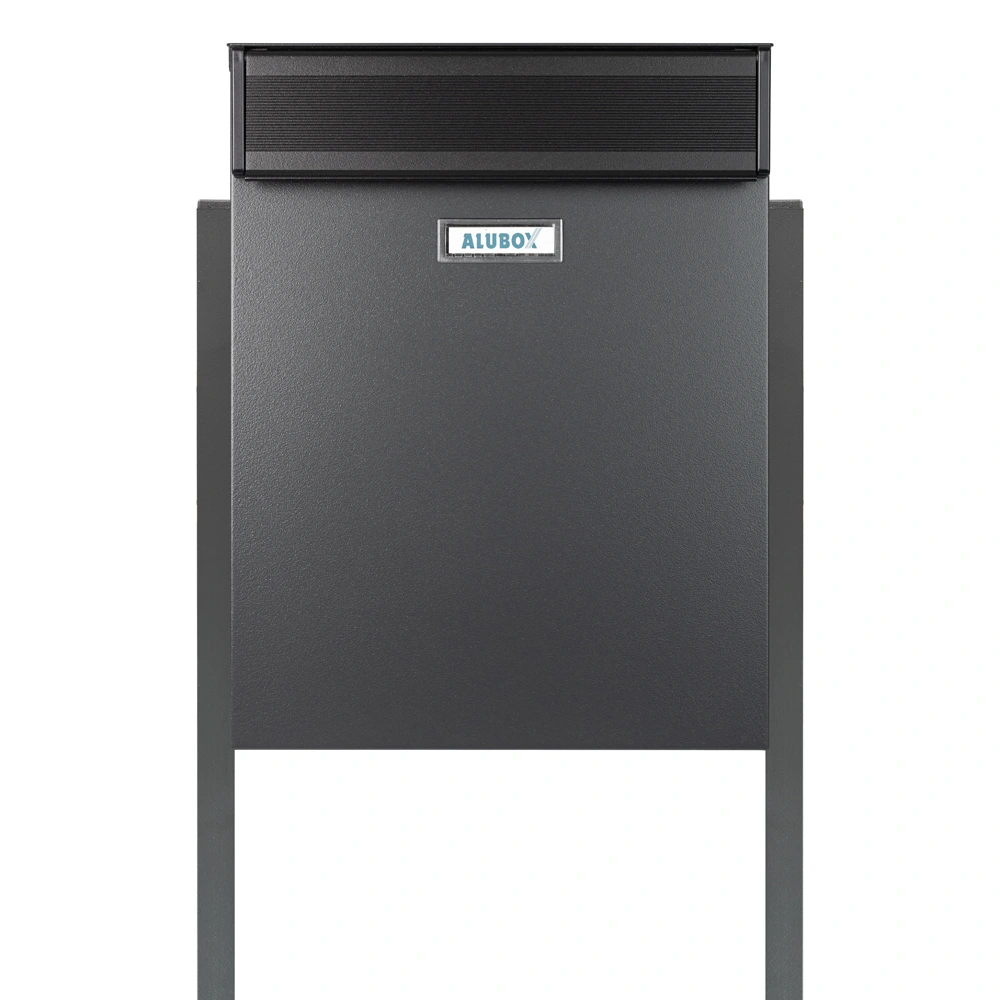 RAL 7016 Free Standing Post Box Magnum