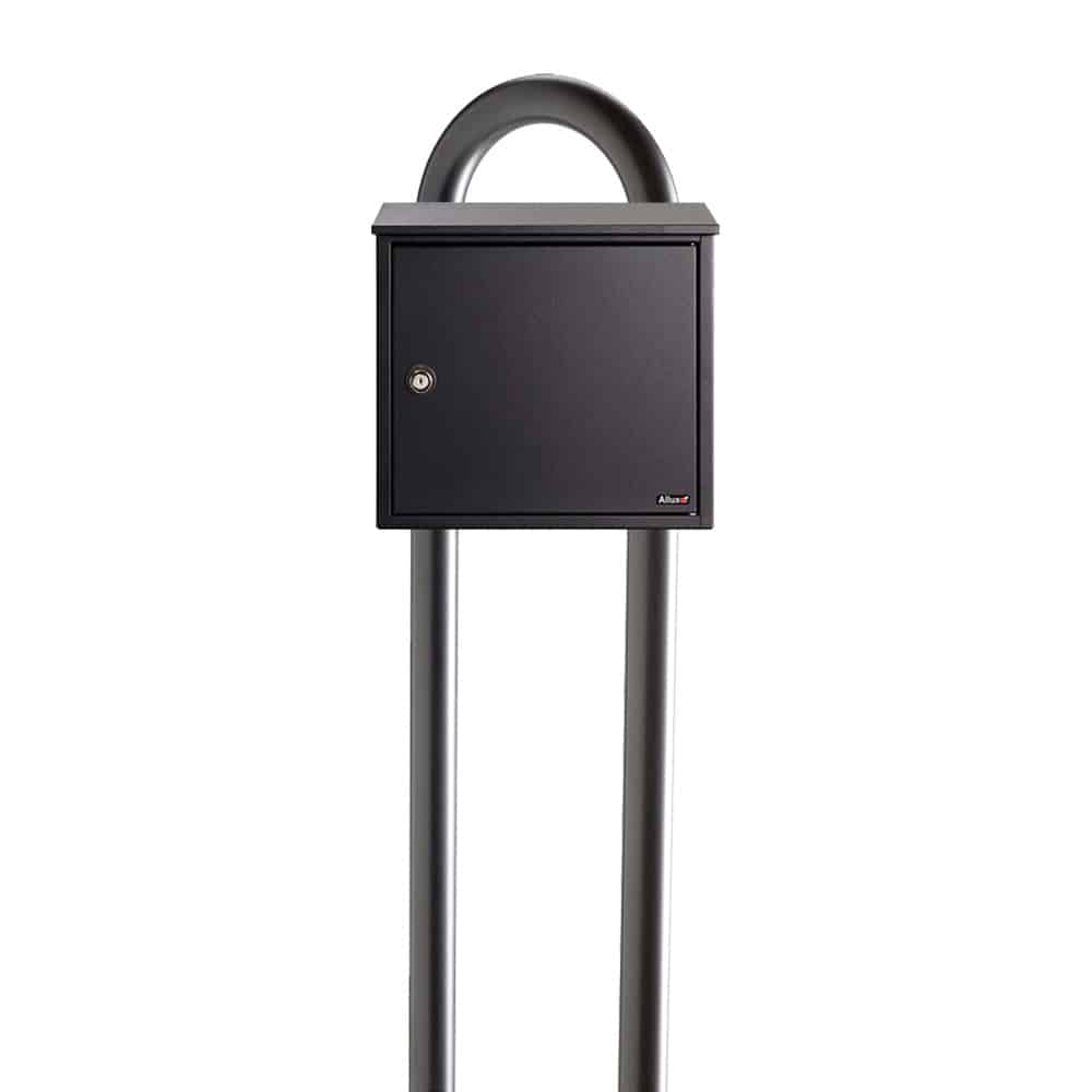 Oskar Free Standing Outdoor Dark Grey Parcel Box Post Boxes For Sale