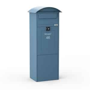 Freestanding Parcel Box Lovisa Blue Front2 Freestanding Parcel Box Lovisa Blue Front2