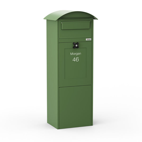 Freestanding Parcel Box Lovisa Green Front2