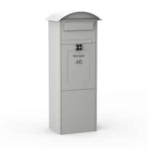 Freestanding Parcel Box Lovisa Light Grey Front2 Freestanding Parcel Box Lovisa Light Grey Front2