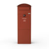 Freestanding Parcel Box Lovisa Red Front