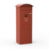 Freestanding Parcel Box Lovisa Red Front2