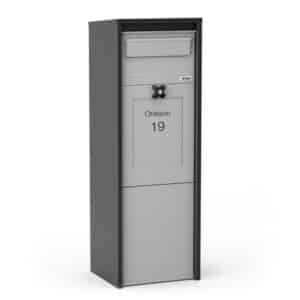 Freestanding Parcel Box Oskar Light Grey Freestanding Parcel Box Oskar Light Grey