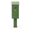 Freestanding Post Box Gustaf Green Front