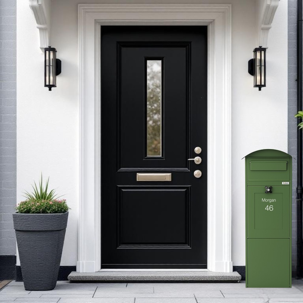 Outdoor Parcel Box For Home Free Standing Parcel Drop Box Lovisa Green