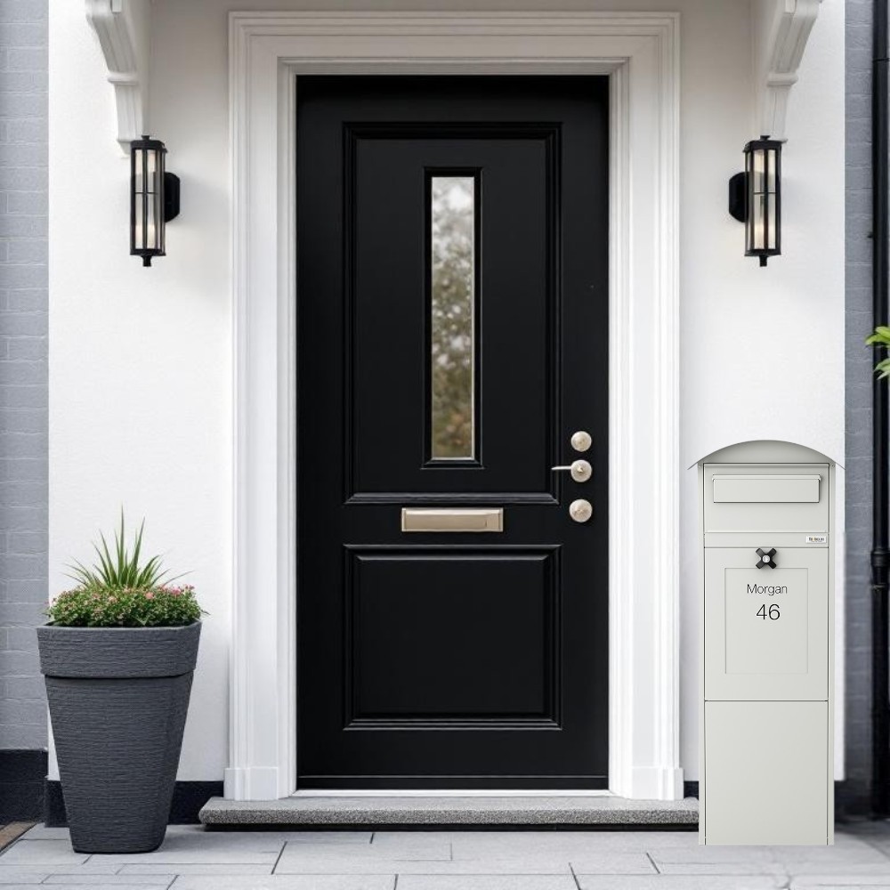 Outdoor Parcel Box For Home Free Standing Parcel Drop Box Lovisa White