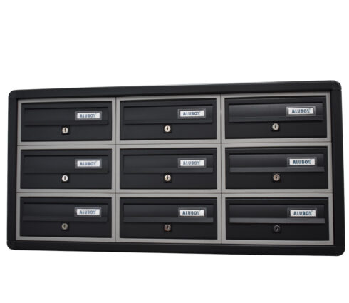 Tocco Di Italia Modular 270 Wall Mounted Letterboxes For Flats Anthracite Grey