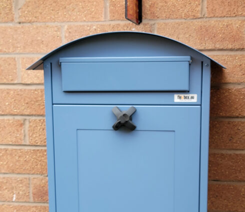 Large Wall Mounted Post Box Albertina Blue