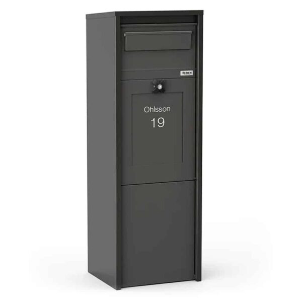 Parcel Box Dark Grey Oskar Blk Lock