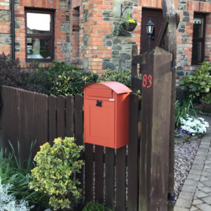 Wall Mounted Post Box Albertina Red Wall Mounted Post Box Albertina Red