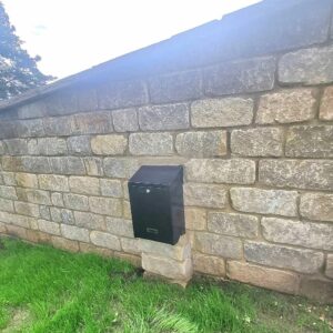 Outdoor Through The Wall Mounted Post Box Rolle Rear View Outdoor Through The Wall Mounted Post Box Rolle Rear View