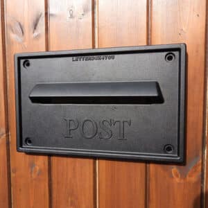 Rear Access Large Letterbox For Gates & Fences W3 2 Nero Rear Access Large Letterbox For Gates & Fences W3 2 Nero
