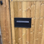Letterbox For Gates and Fence Rear Access W3 2 Nero