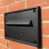 Nero Black Letter Plate On Wall