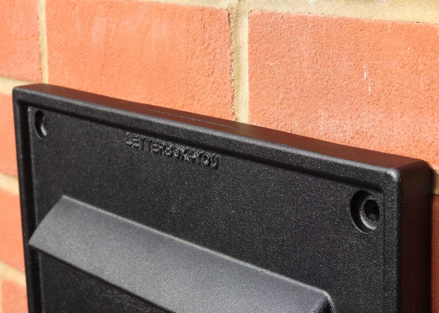 Nero Black Letter Plate On Wall 3