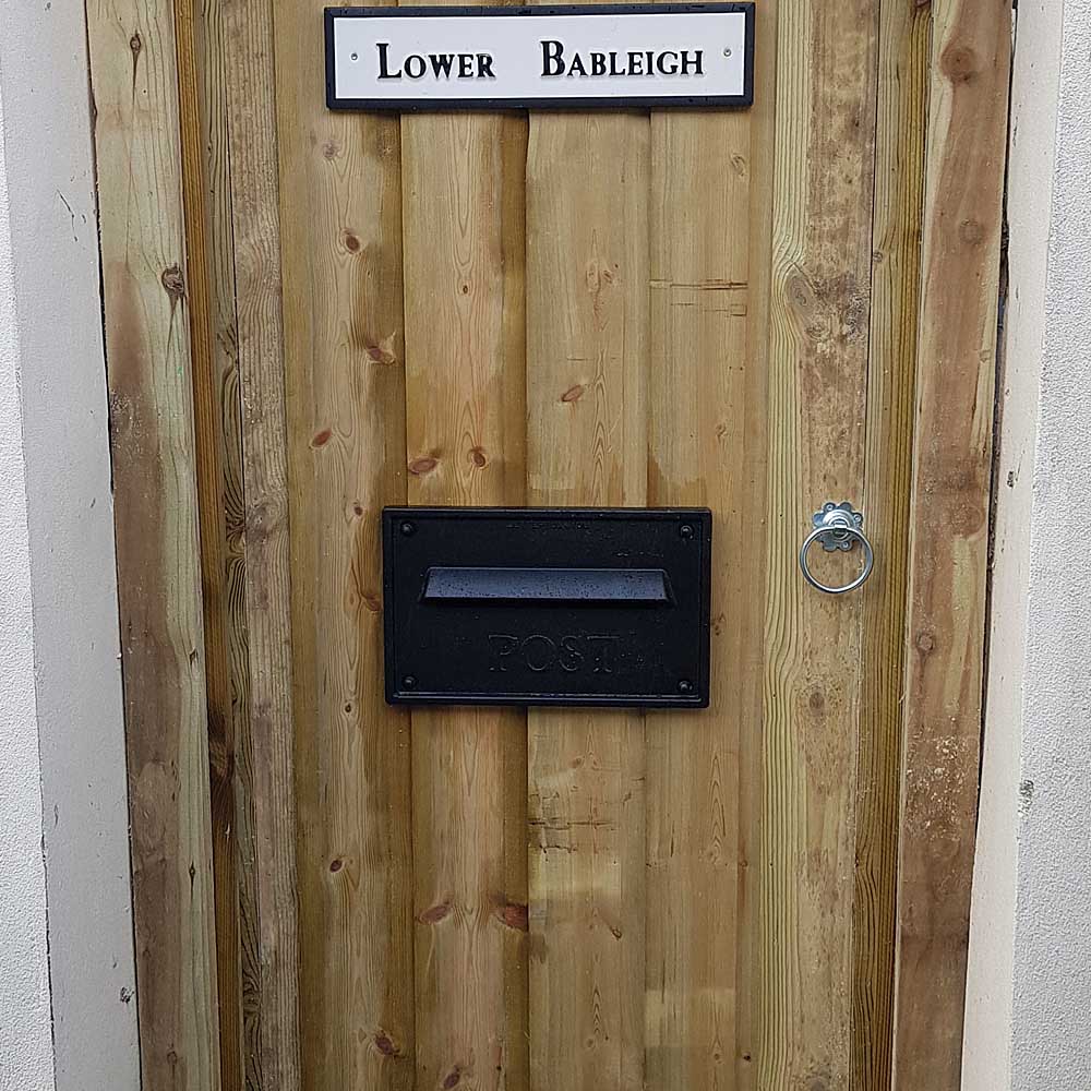 Post Box For House W3 2 Nero Letter Plate