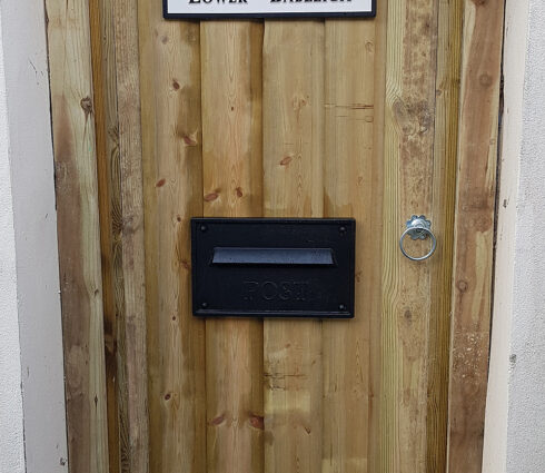 Rear Access Large Letterbox For Gates & Fences W3-2 Nero Black Colour