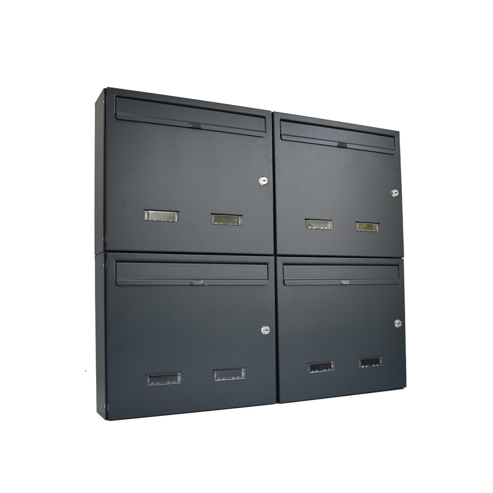 W4 Letterbox For Flats Anthracite 7016 Multiple