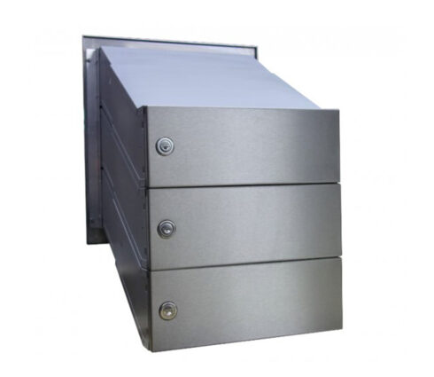 Letterboxes For Flats City Hall Ldd 041 Stainless Steel 2