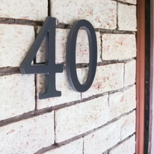 Large House Number In Dark Grey Large House Number In Dark Grey