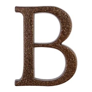 Large House Numbers Bronze B Large House Numbers Bronze B