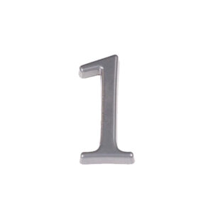 House Numbers Small Number 1 Silver