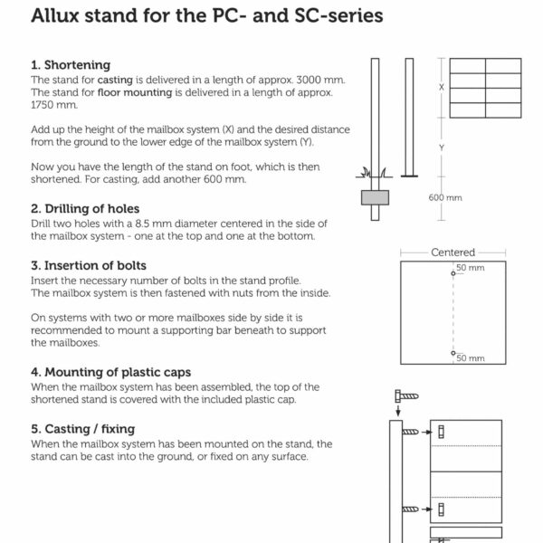 Mounting Instruction PC SC Stand Mounting Instruction PC SC Stand