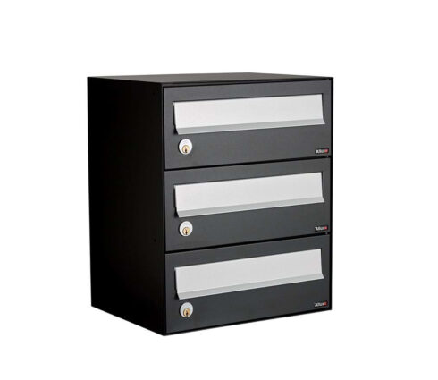 Allux Lc4 3 Bank Blk Communal Postboxes