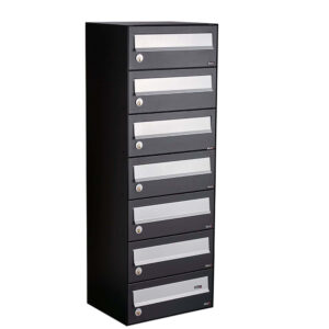 Allux Lc4 7 Bank Blk Communal Postboxes