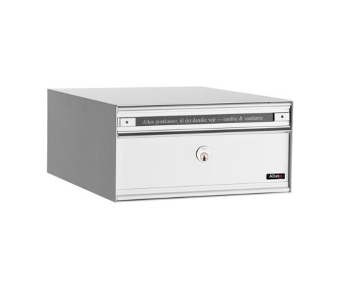 Allux Pc1 Communal Postbox 1 Bank White Steel Doors Communal Postboxes