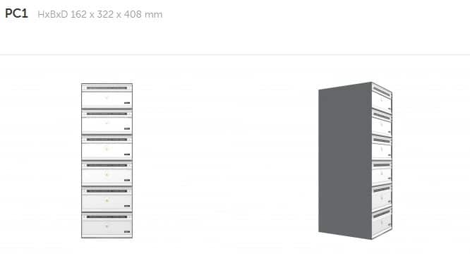Pc1 Postbox Drawing 6 Bank Pc1 Postbox Drawing 6 Bank