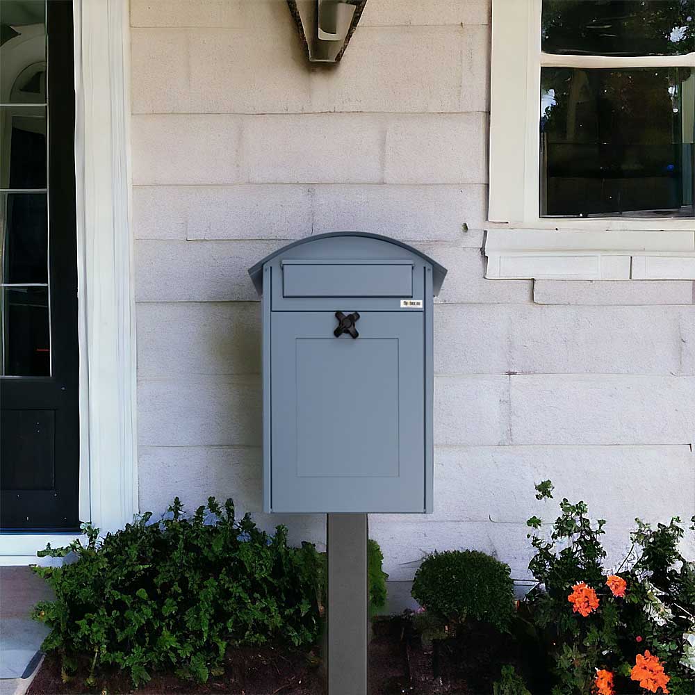 Free Standing External Post Box Albertina Blue