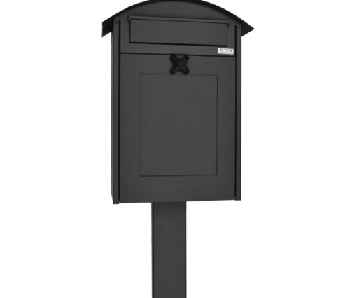 Large Post Box Albertina Grey And Stand