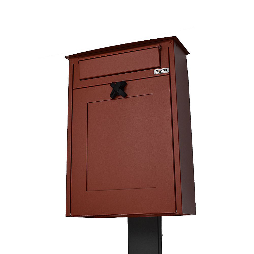Post Boxes For Sale Albert Red With Black Stand