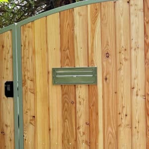 Rear Access Large Post Box For Gates & Fences W3-3 Stainless Steel Front Large Letterbox W3 3 Stainless Steel Front