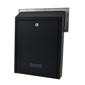Through The Wall Letterbox W3 Stainless Steel Front