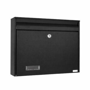 Wall Mounted Letterbox W2 Black Matt Wall Mounted Letterbox W2 Black Matt