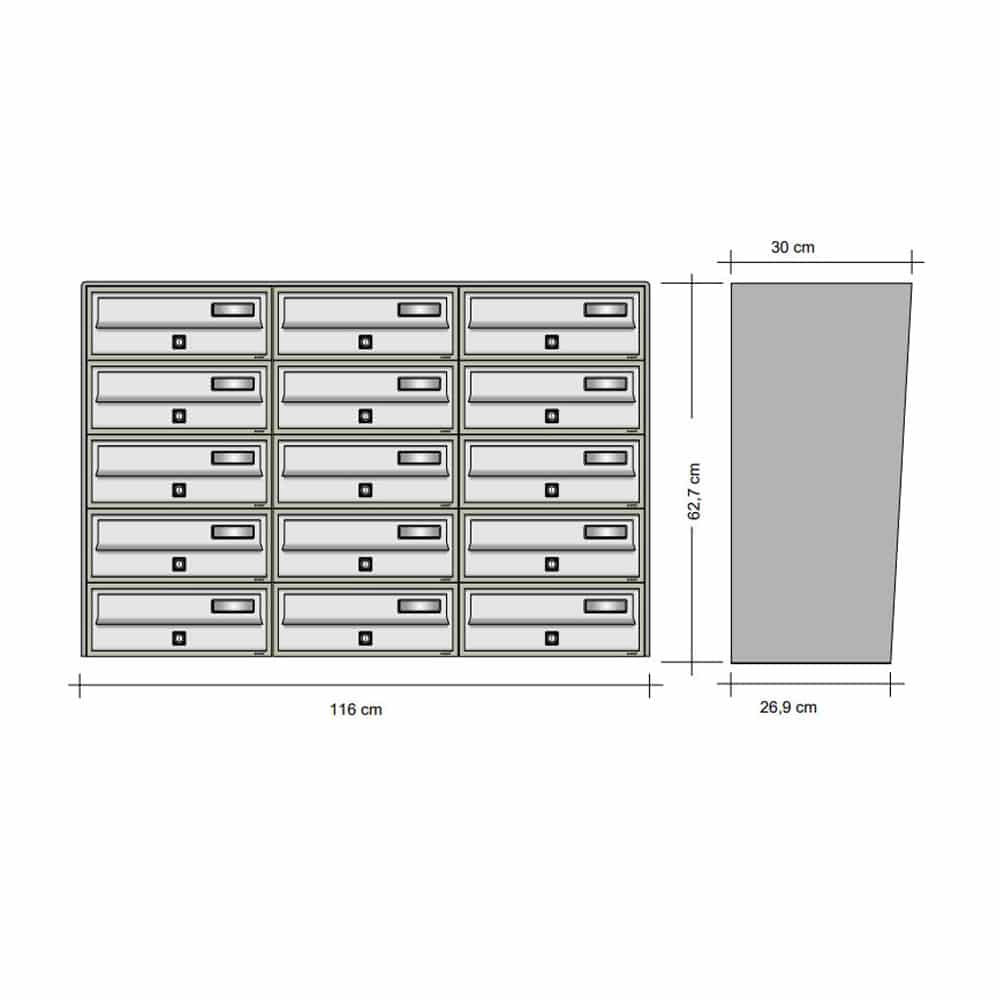 Tocco Di Italia Slim Wall Mountedx15 Drawing