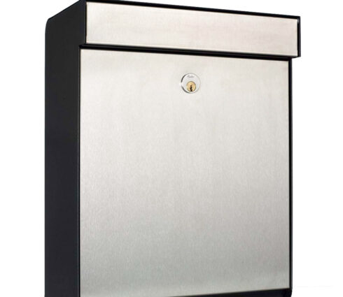 Wall Mounted Post Box Allux Grundform Stainless Steel