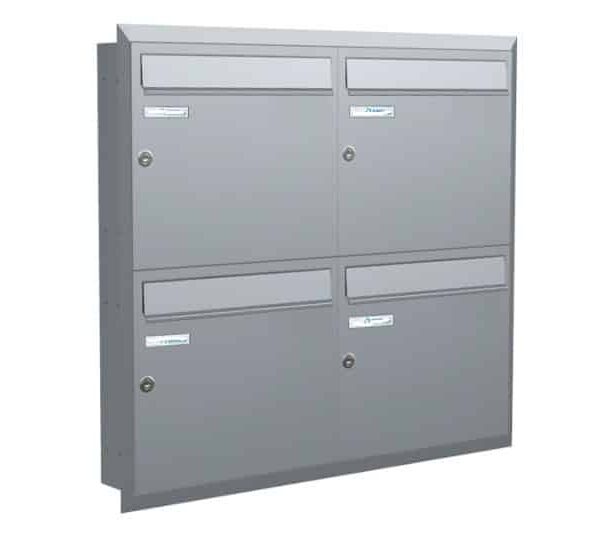 Recessed Mounted Communal Post Boxes LAD 01