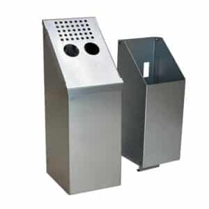 Wall Mounted Ash Tray In Out Stainless Steel Wall Mounted Ash Tray In Out Stainless Steel