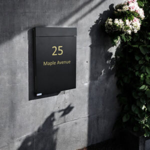 Tonale Wall Mounted Minimalistic Black Letterbox Tonale Wall Mounted Minimalistic Black Letterbox