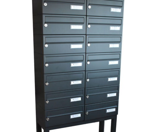 Apartment Mailboxes Free Standing Lbd 015 Ral 7016 14 Bank