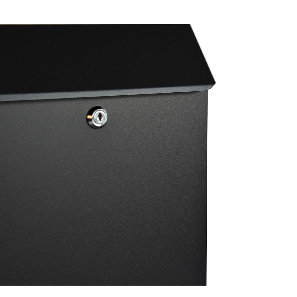 Large Letterbox Sdg Black Front